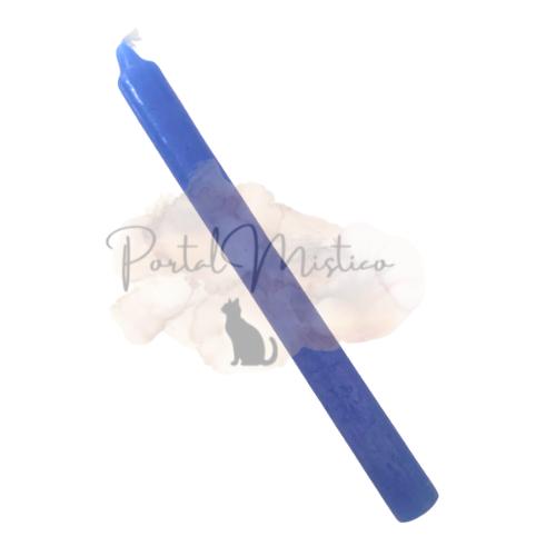 Vela Ritual Azul - Paz, Justicia y Protección Celestial