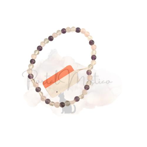 Amethyst Bracelet, Crystal, Rose Quartz