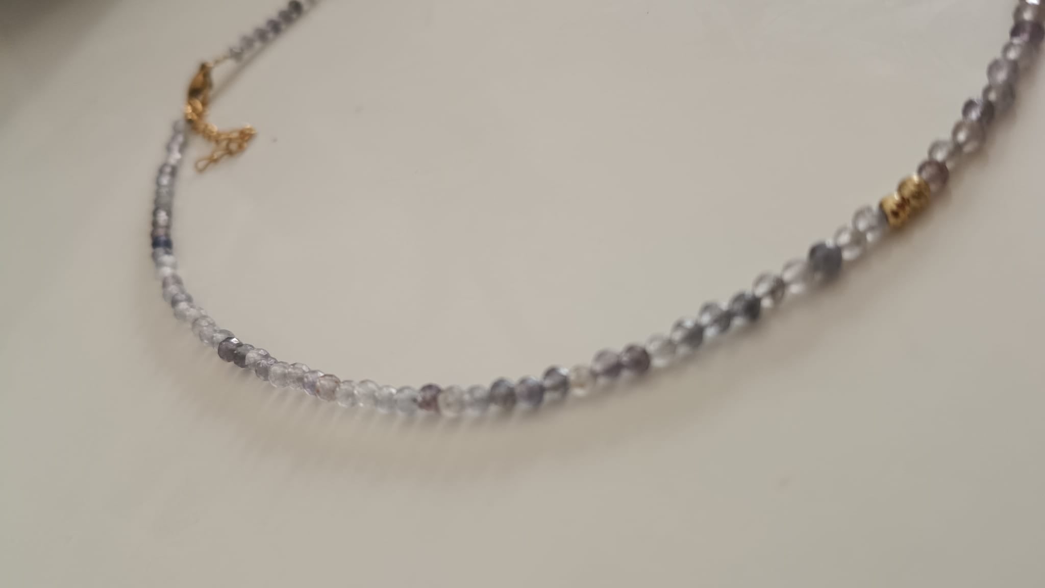 Collar Tanzanita facetada