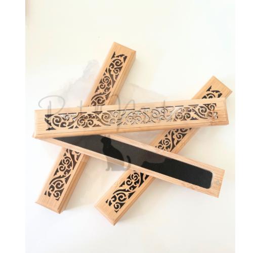 Porta incienso caja madera