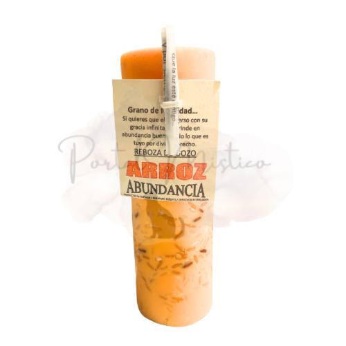 Velón Abundancia Arroz - Prosperidad y Sustento en el Hogar