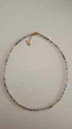 Collar Tanzanita facetada