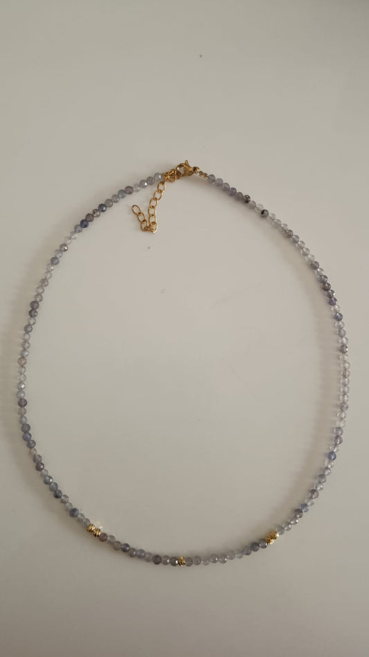 Collar de Tanzanita Facetada - Transformación y Conexión Superior