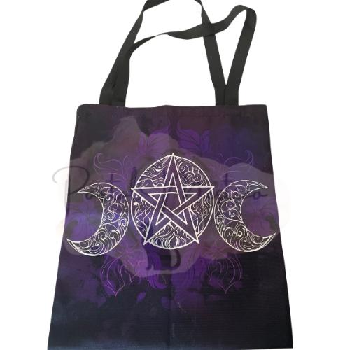 Bolso Tote Triple Diosa - Símbolo de Feminidad y Ciclos Lunares