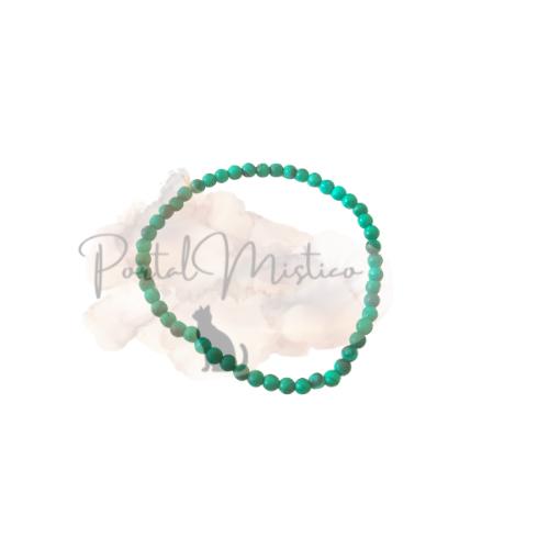 Pulsera de Malaquita Calidad AA - Piedra de Transformación y Protección