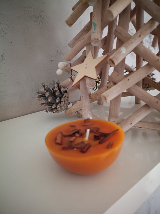 Vela de Miel y Canela - Atracción, Pasión y Éxito Económico