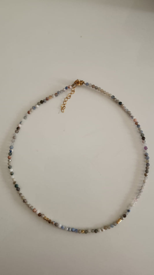 Collar de Sodalita Facetada - Lógica e Intuición Espiritual