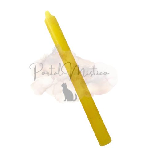 Vela Ritual Amarilla - Dinero, Comunicación e Intelecto