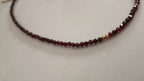 Collar Granate facetado