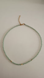 Collar Aventurina Verde facetada