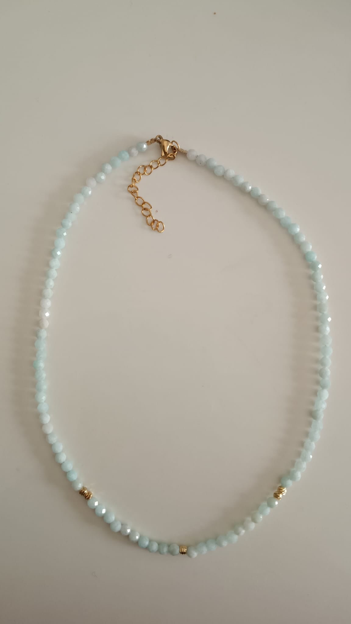 Collar Amazonita Africana facetada