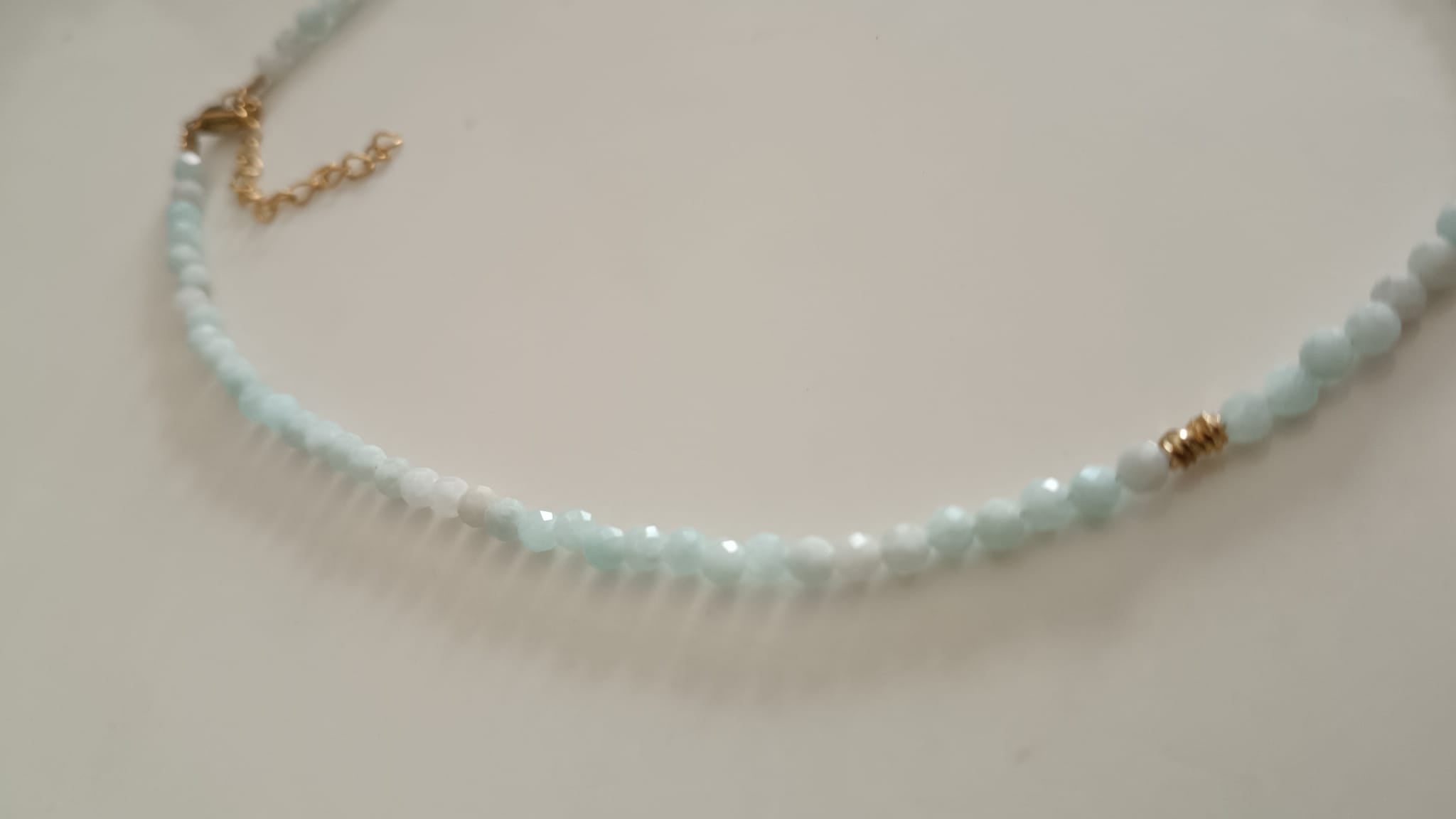 Collar Amazonita Africana facetada