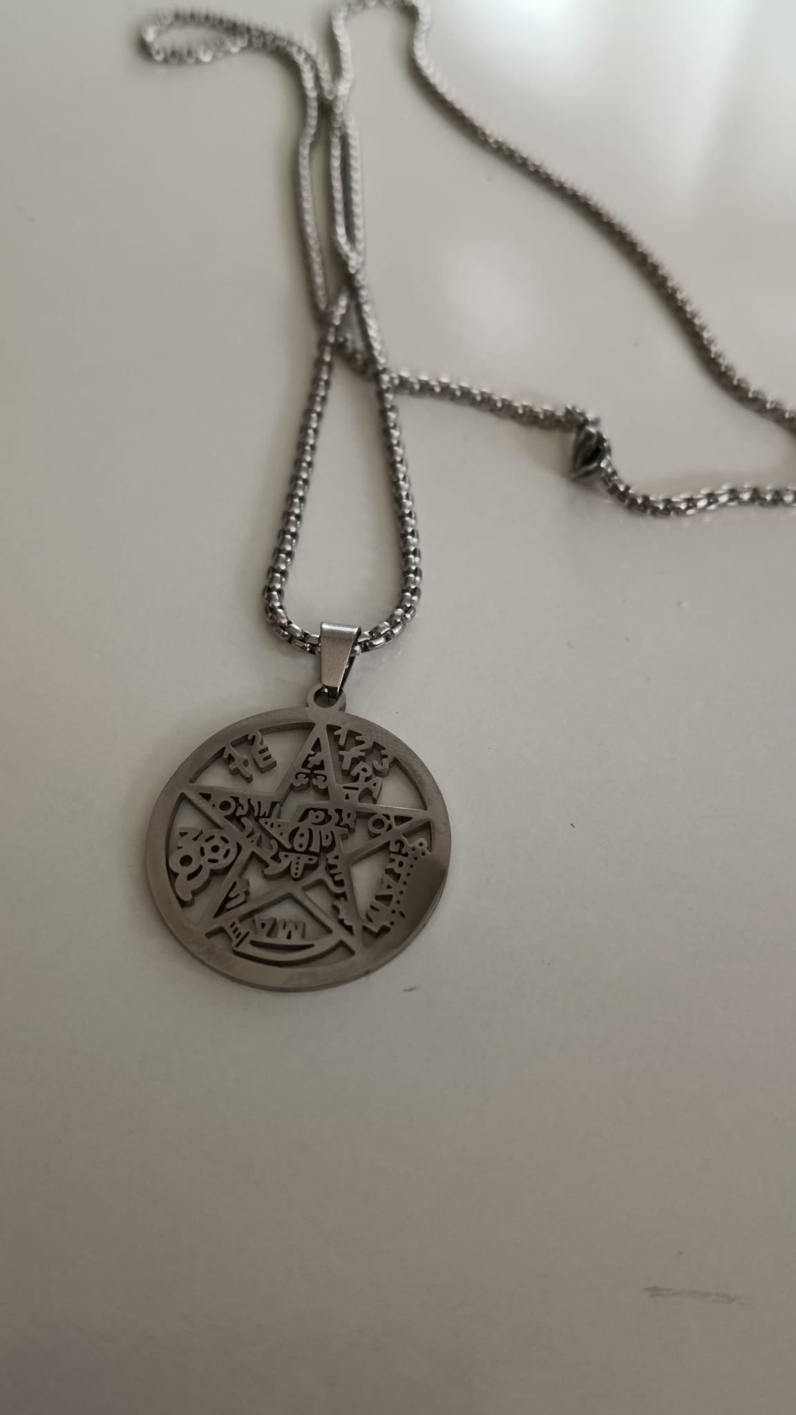 Colgante Tetragramatón en Acero