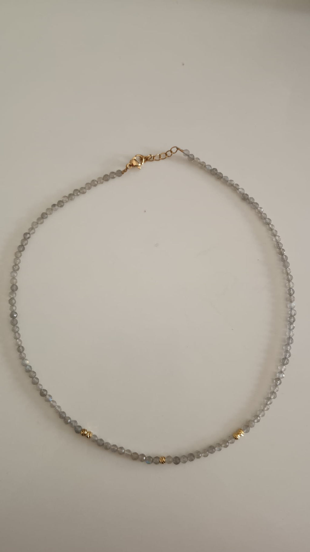 Collar Labradorita facetada
