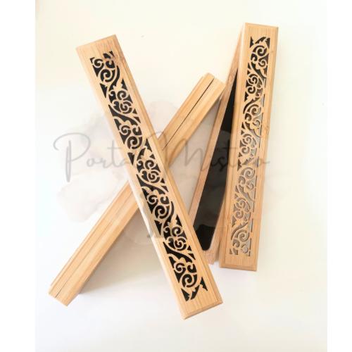 Porta incienso caja madera