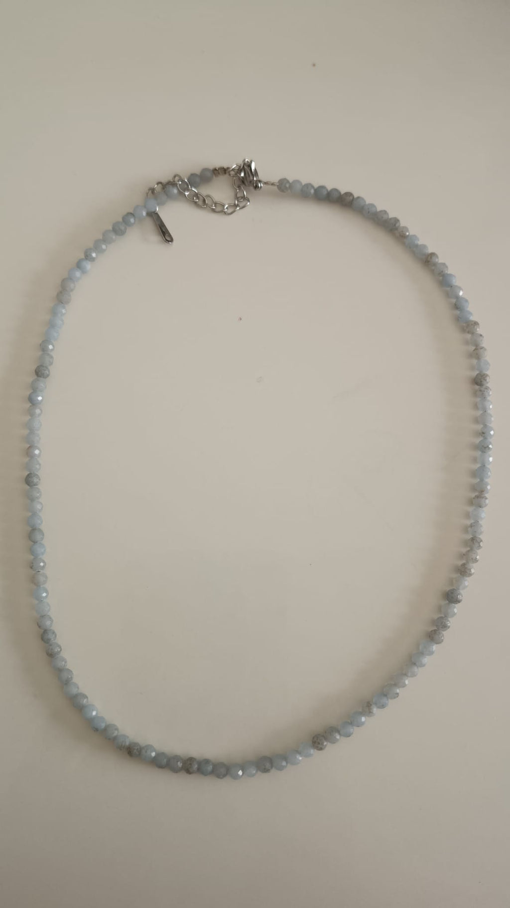 Collar Cuarzo Azul facetado