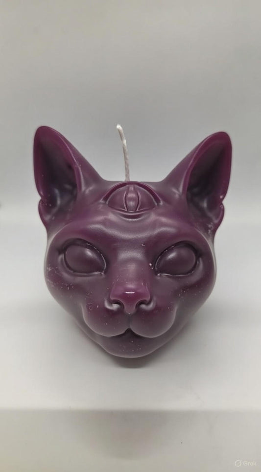 Vela Gato Lila - Transmutación y Paz Espiritual