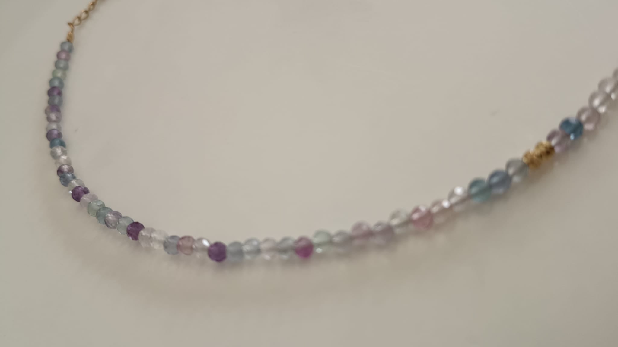 Collar Fluorita Multi facetado