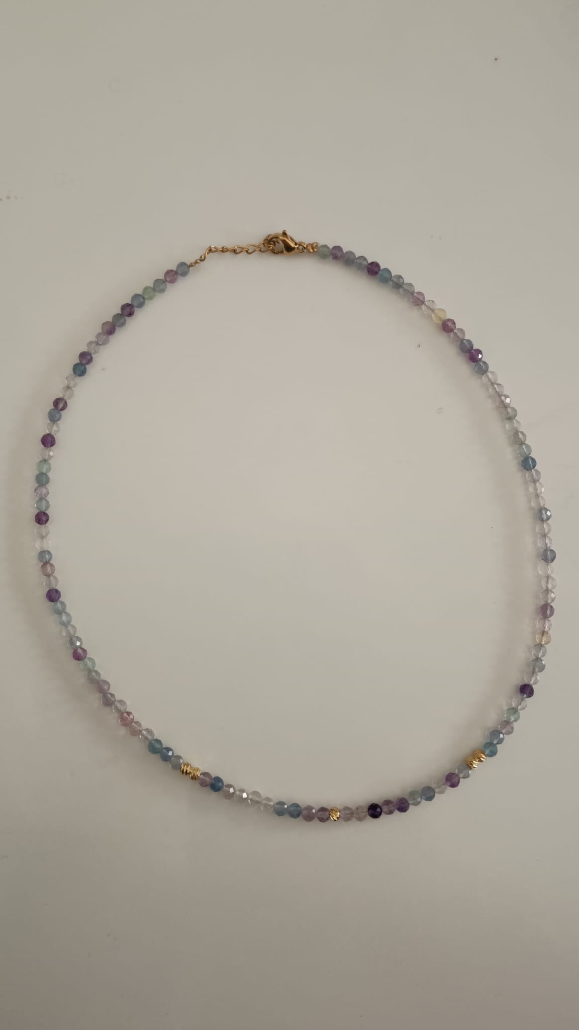 Collar Fluorita Multi facetado