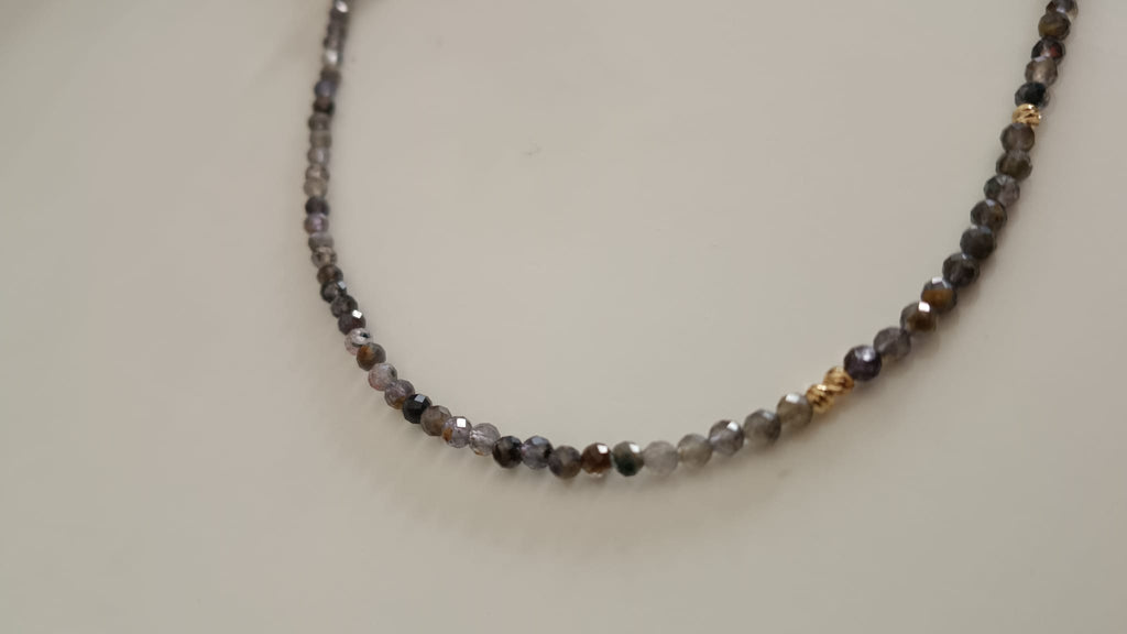 Collar Larvaquita facetada