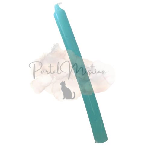 Vela Ritual Celeste - Armonía Familiar y Protección Infantil