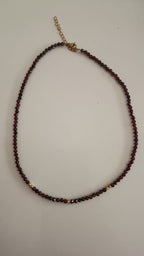 Collar Granate facetado