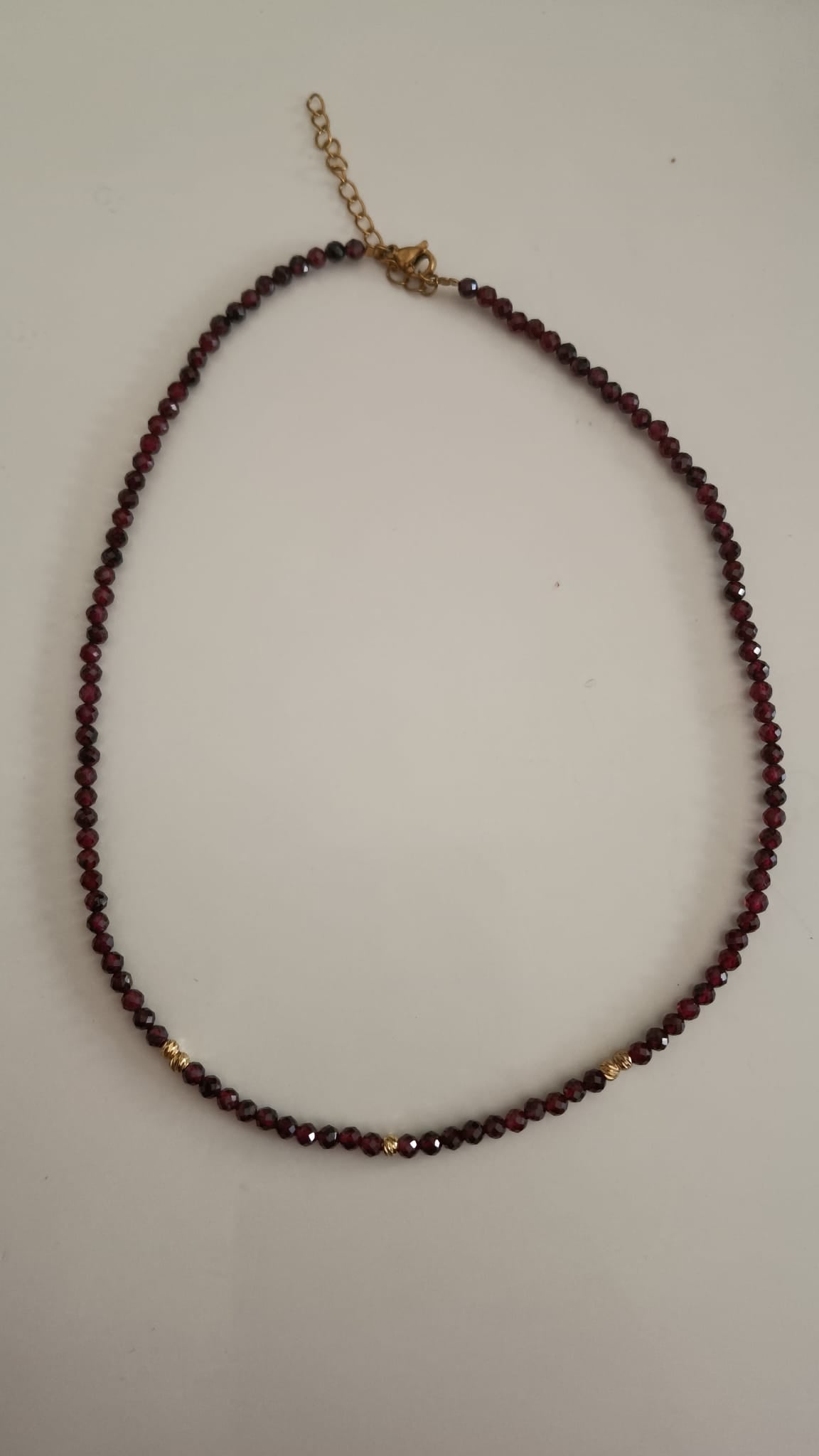 Collar Granate facetado