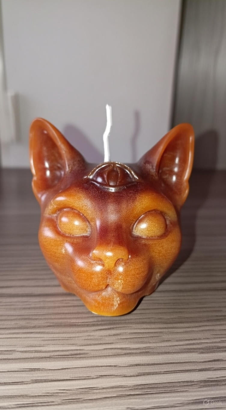 Vela Gato Miel y Sangre de Drago