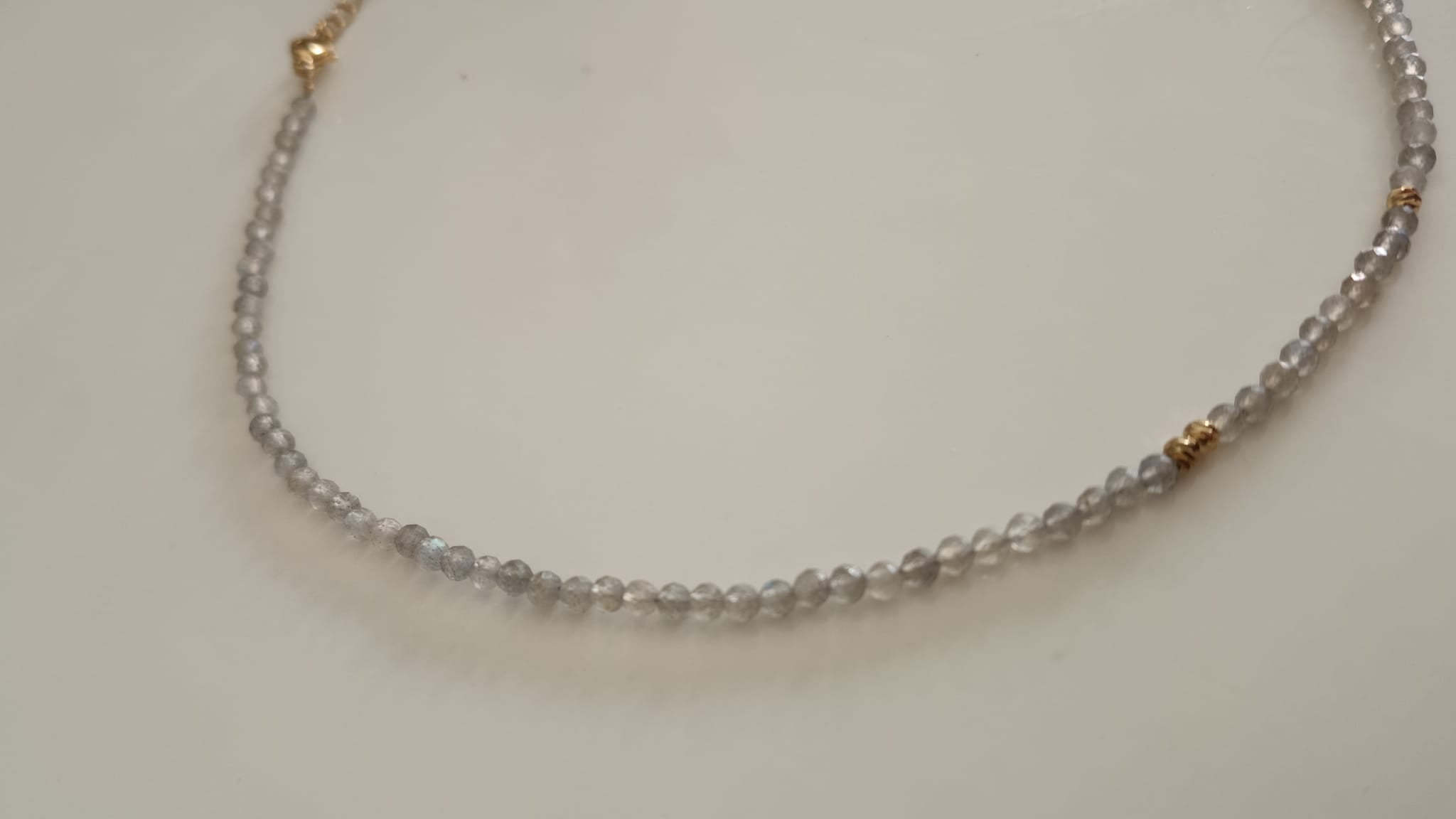 Collar Labradorita facetada
